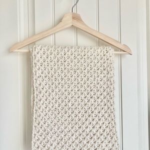 🚫SOLD!!!🚫 Crochet Scarf Cream